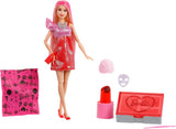 Muñeca Barbie Party sin caja ni accesorios, serie Glam Party con 10 sorpresas, incluida una muñeca roja brillante con efecto de cambio de color, JFY68
