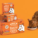 Lily's Kitchen, Elaborada con Ingredientes Naturales, Deliciosos Bocados en Salsa de Pollo, Comida Húmeda para Gatos Adultos, Lata 70g