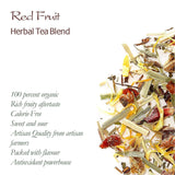 Mezcla de infusiones de frutas y hierbas orgánicas - Infusión de hierbas 100% natural con el intenso sabor de las frutas rojas - Té de frutas Té de frutas orgánicas Té de frutas a granel Té de frutas a granel Té de frutas de invierno
