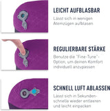 Sea to Summit - Almohada de apoyo lumbar Eros Premium - Almohada de apoyo inflable - Alivio de espalda - Material de poliéster 50D - Bolsa de viaje compacta - Servicio, viajes y excursiones en coche - Azul marino - 93g