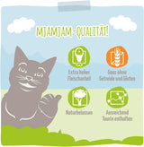 MjAMjAM - Comida húmeda premium para gatos - Deliciosa mezcla Pack III Comidas para tu gato Paquete de 6 (6 x 200 g) Sin cereales con carne extra