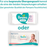 Toallitas para bebé Pampers Sensitive, paquete de 15 de 80 toallitas, 1200 toallitas para bebé, limpieza suave y protección de la piel 2 en 1
