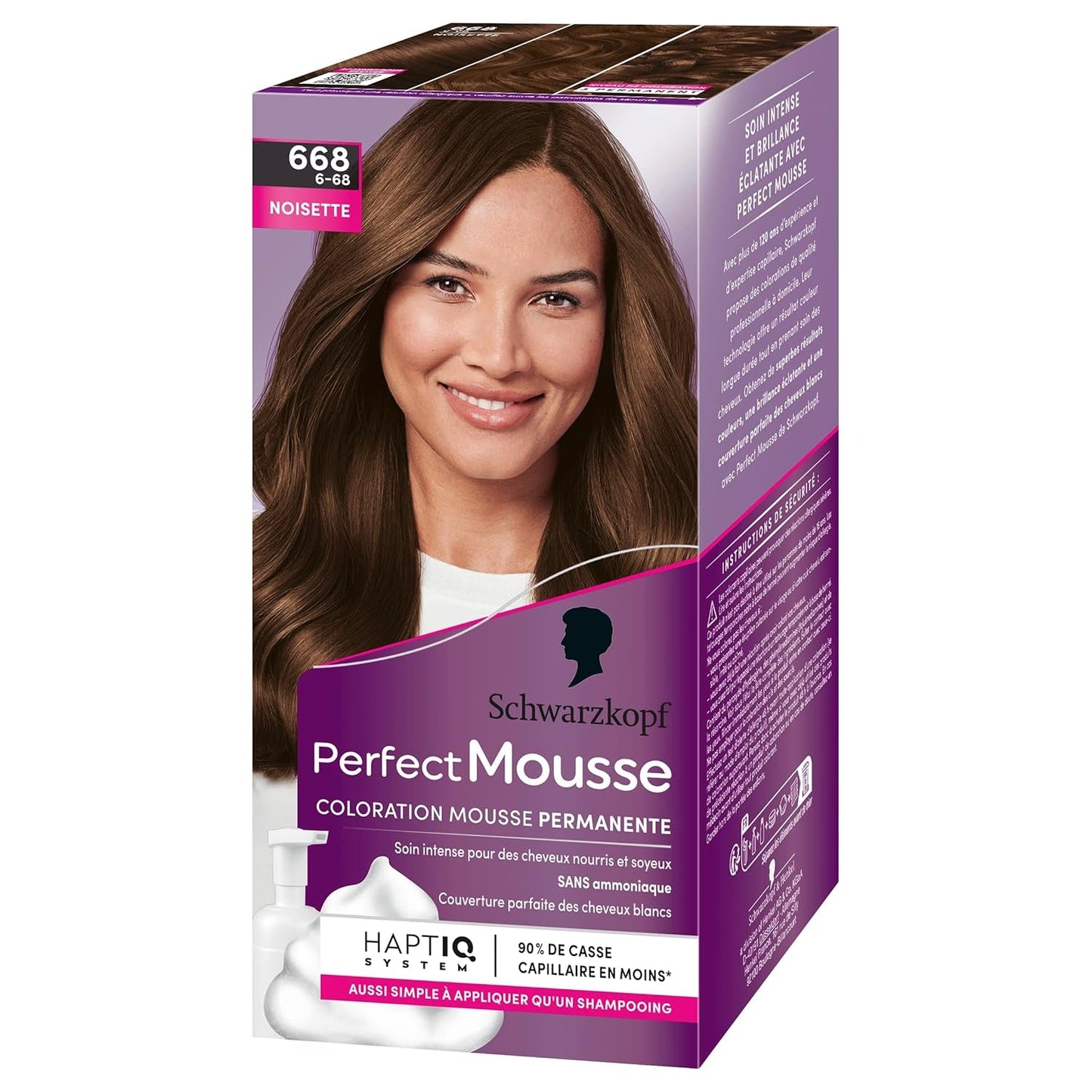 Perfect Mousse Mousse colorante permanente, 668 Haselnuss Tinte para el cabello Naty Shop Título predeterminado
