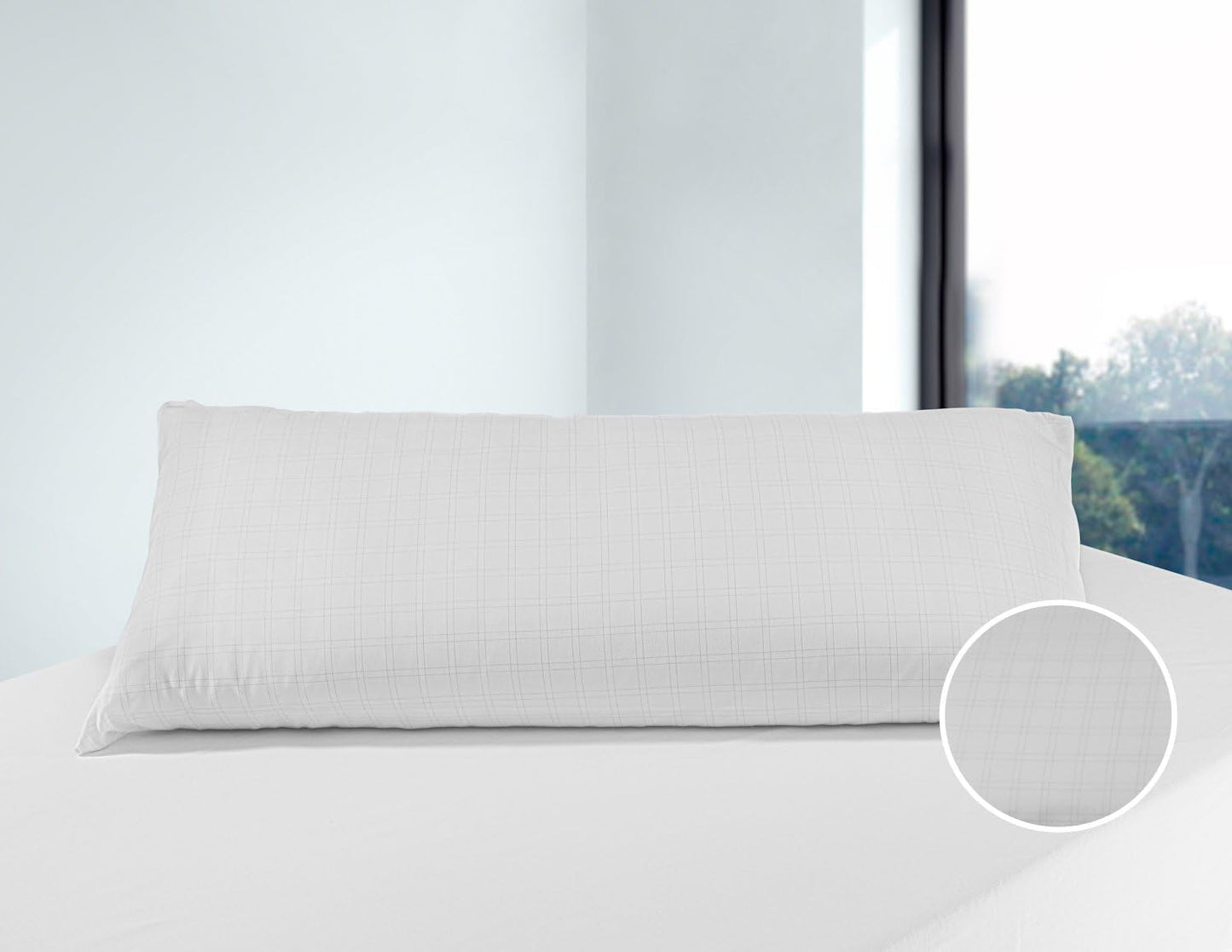 Savel Almohada Antiestrés con Doble Funda, Firmeza Media, 105 X 40 Cm Naty Shop Almohadas Estándar