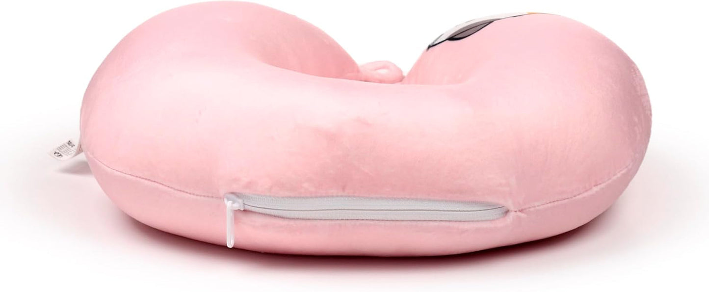 Puckator Swapseazzz Almohada de Viaje de Felpa 2 en 1 Lola La Gatta Blanco Almohadas de Viaje Estándar Naty Shop