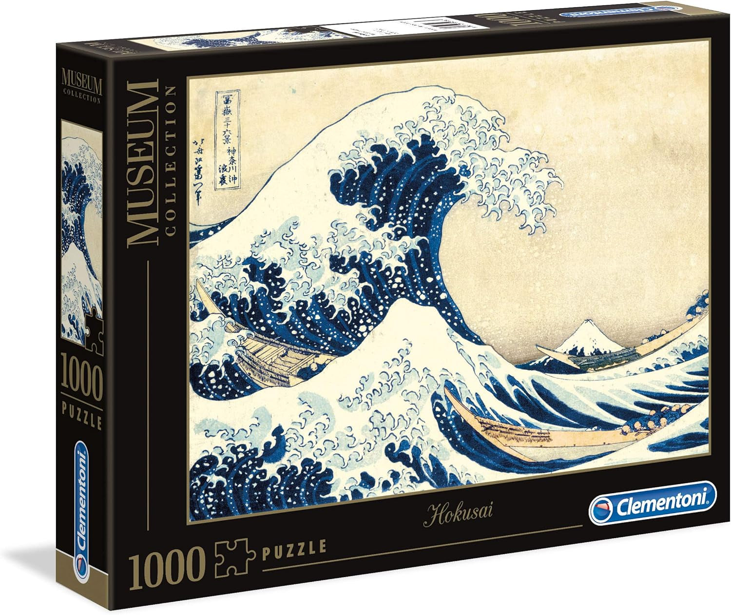Clementoni 39378 Hokusai - La Gran Ola - Puzzle de 1000 Piezas, Colección Museo, Juego de Habilidad para Toda la Familia, Colorido Juego de Estiramiento, Puzzle para Adultos 14+ Puzzle Naty Shop Título Predeterminado