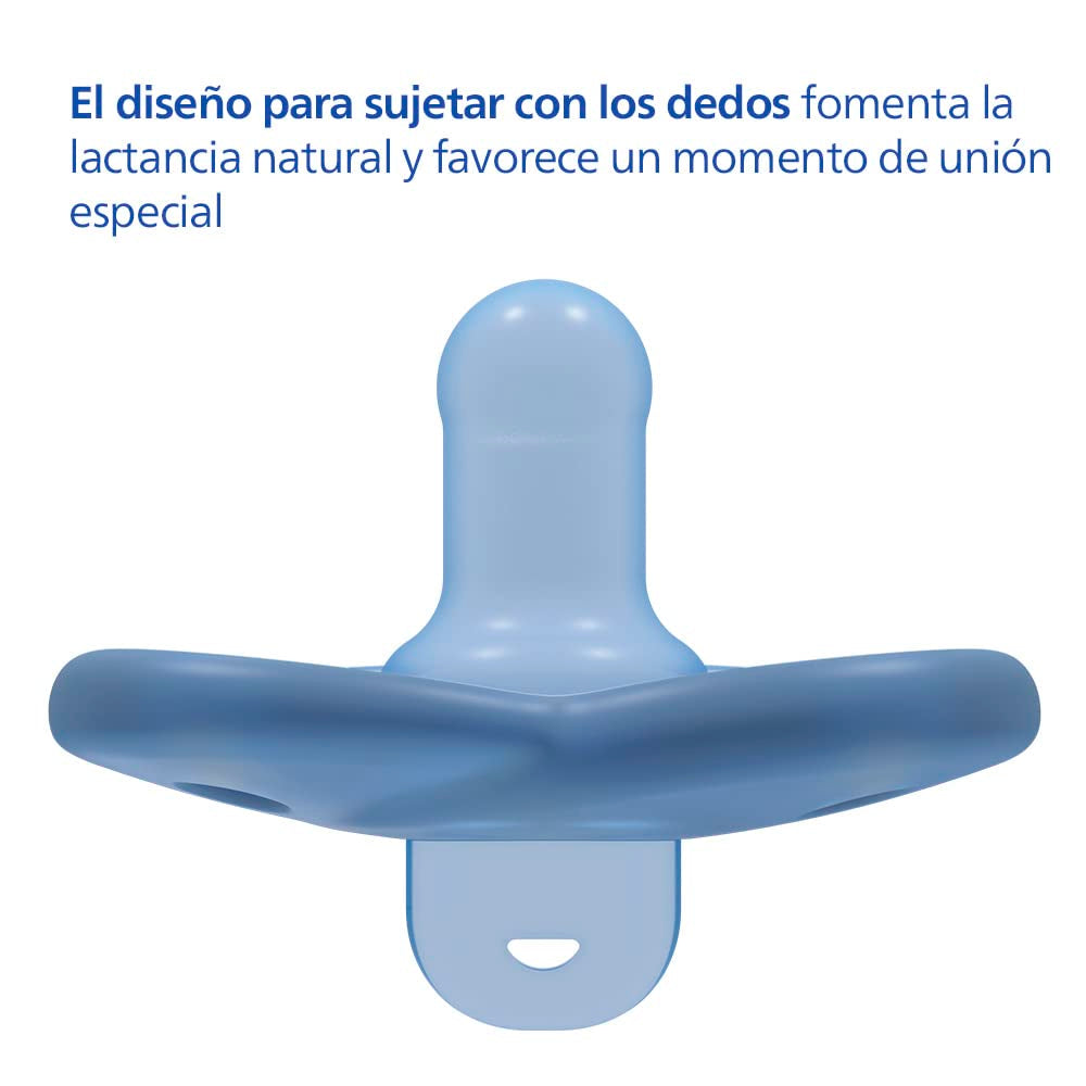 Philips AVENT Soothie - Chupete sin BPA para bebés de 0 a 6 meses, azul/celeste (modelo SCF099/21)