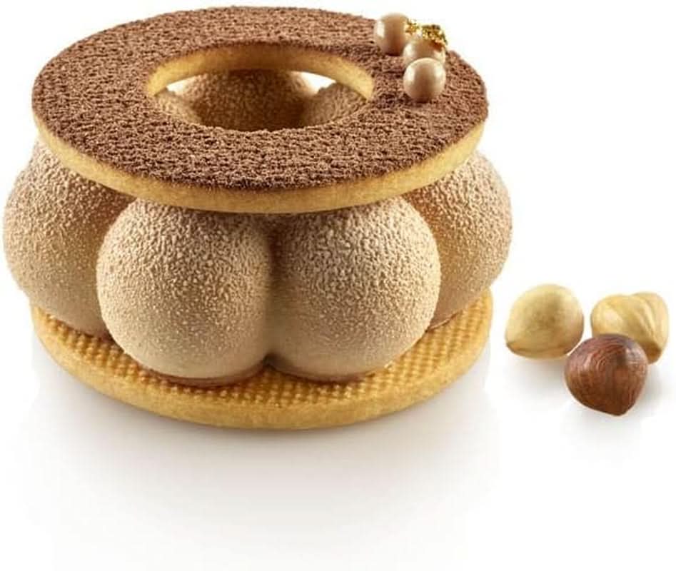 Silikomart, Forma Corona de Trufa de Silicona Ø 8,2 x A 2,9 cm, 6 cavidades, 90 ml Cocina Naty Shop