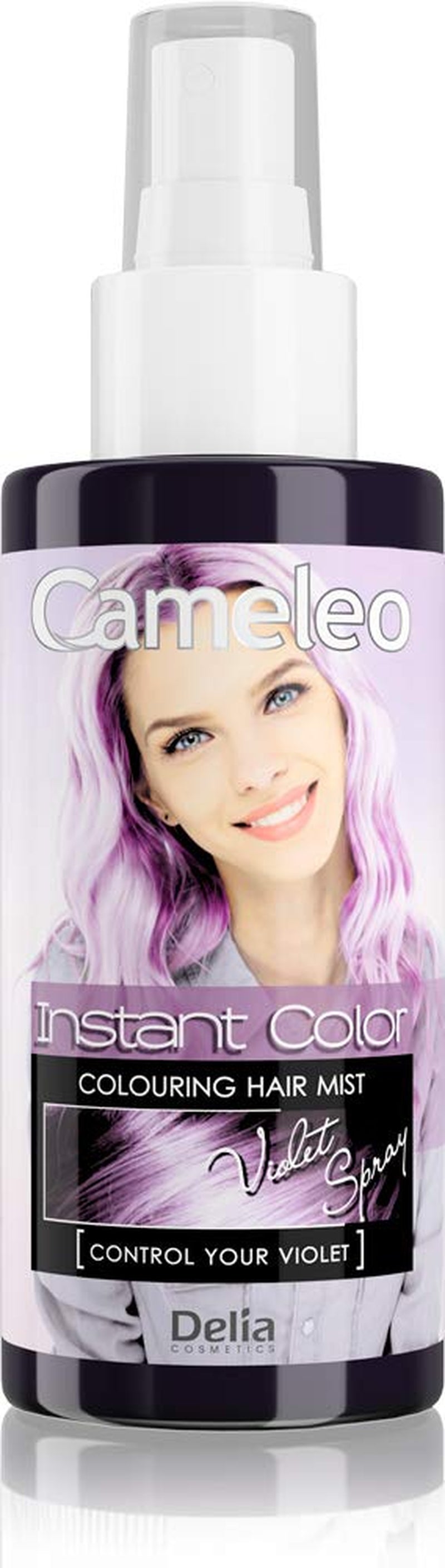 Cameleo - Spray & Go - tinte para el cabello en spray - violeta - para cabello rubio, rubio platino y gris - simplemente rociar y listo - semipermanente - resultado instantáneo - tinte para el cabello carnaval en spray - 150 ml Naty Shop Tinte para el Cabello Morado Spray 150 Ml (1 pack)