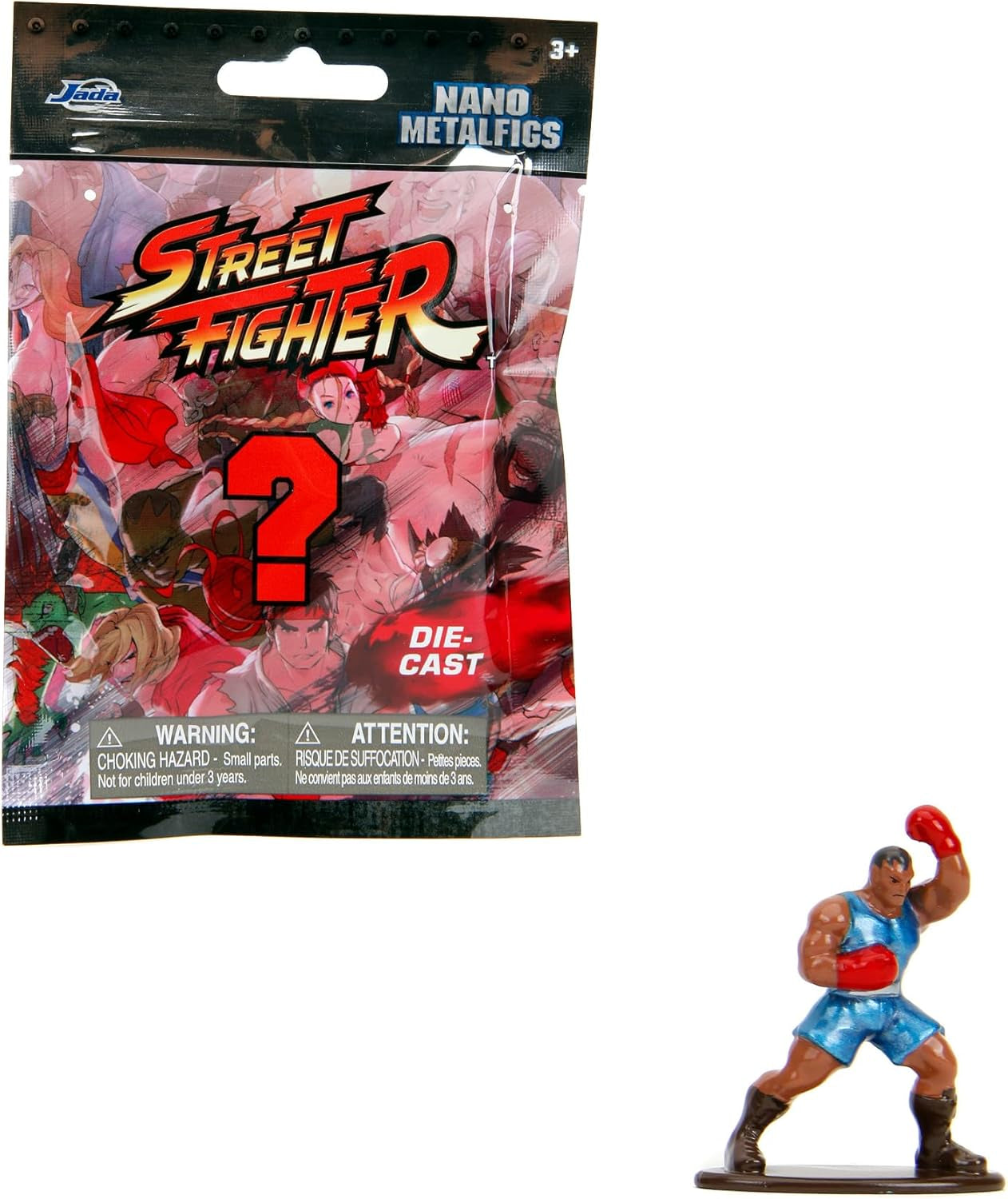 Figura de Jada Toys Street Fighter (1 figura misteriosa en paquete ciego) - Figura nano coleccionable detallada (4 cm), 1 de 13 figuras de metal de Street Fighter para fanáticos y coleccionistas mayores de 3 años, figuras de acción Wave 1 Naty Shop Título predeterminado