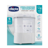 Chicco Esterilizador Modular con Función de Secado, Esterilizador de Biberones, Mordedor y Chupete con Auto-Stop, Apto para Microondas, Apto para esterilizar hasta 6 biberones de 330ml