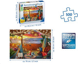 Ravensburger Puzzle 16795 - Atardecer en la playa - Puzzle de 500 piezas para adultos y niños mayores de 10 años con piezas más grandes [Exclusivo en Amazon] Puzzle Naty Shop