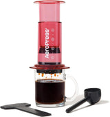 AeroPress Original Cafetera y Espresso, Cafetera Portátil Nivel Barista con Cámara, Émbolo y Filtros, Cafetera Rápida y Espresso