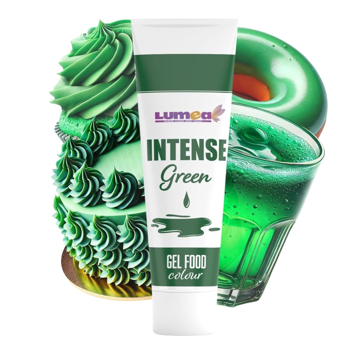 Dekozauber 24 Colorante alimentario rojo, gel, 30 g, vegano, sin azúcar, altamente concentrado, colorante alimentario rojo para fondant, crema de mantequilla, bebidas y más