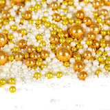 Super Streusel Gold Glimmer, Sprinkles con temática navideña, 180 gramos Sprinkles Naty Shop
