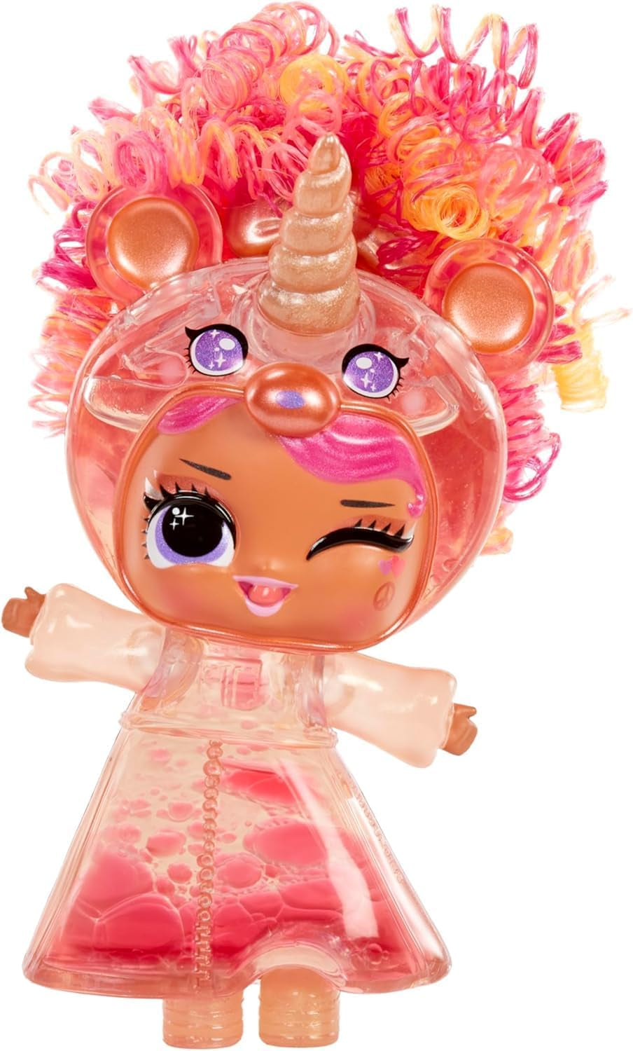 Jajaja ¡Sorpresa! Unicorns Tots: incluye 1 muñeco con cuerpo transparente y efecto lámpara de lava, empaque blindado, 8 muñecos coleccionables con 2 mezclas de colores, para edades de 4 años en adelante
