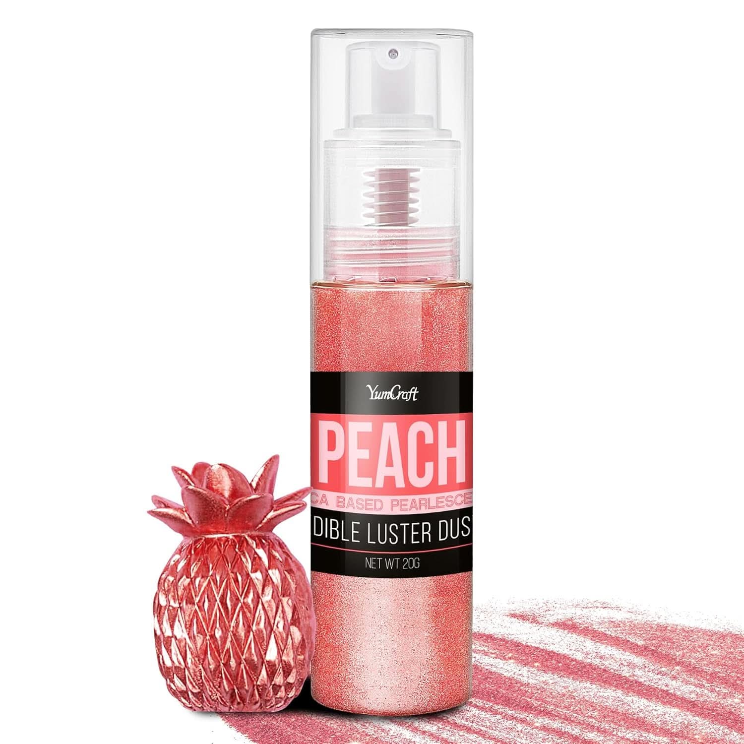 Spray de purpurina comestible, 20 gramos Naty Shop Rojo melocotón
