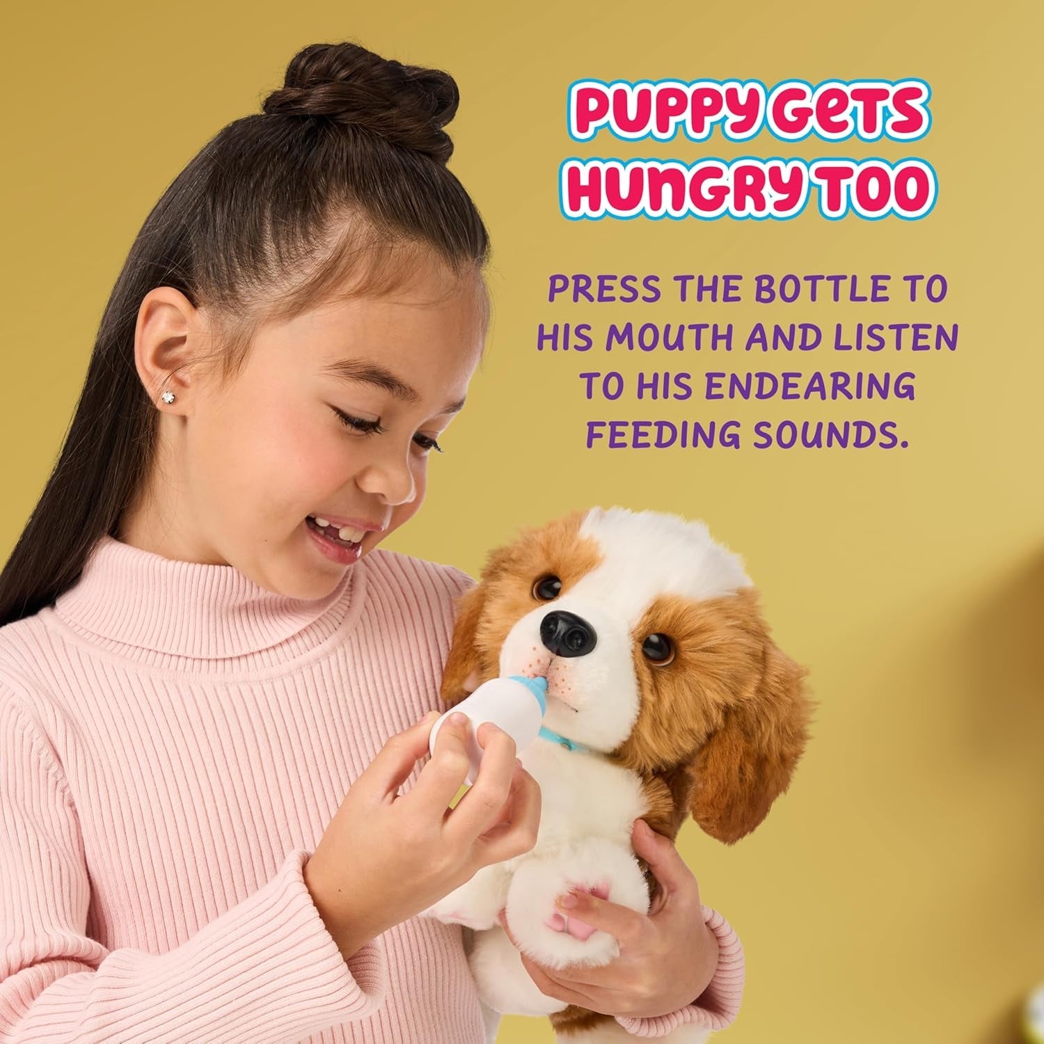 Little Live Pets Mi cachorro realmente real - Parches; Cachorro interactivo; más de 60 sonidos/reacciones; apariencia realista; 1 de 72 variantes; set de juego con bolsa de transporte; pilas incluidas; edades 5+
