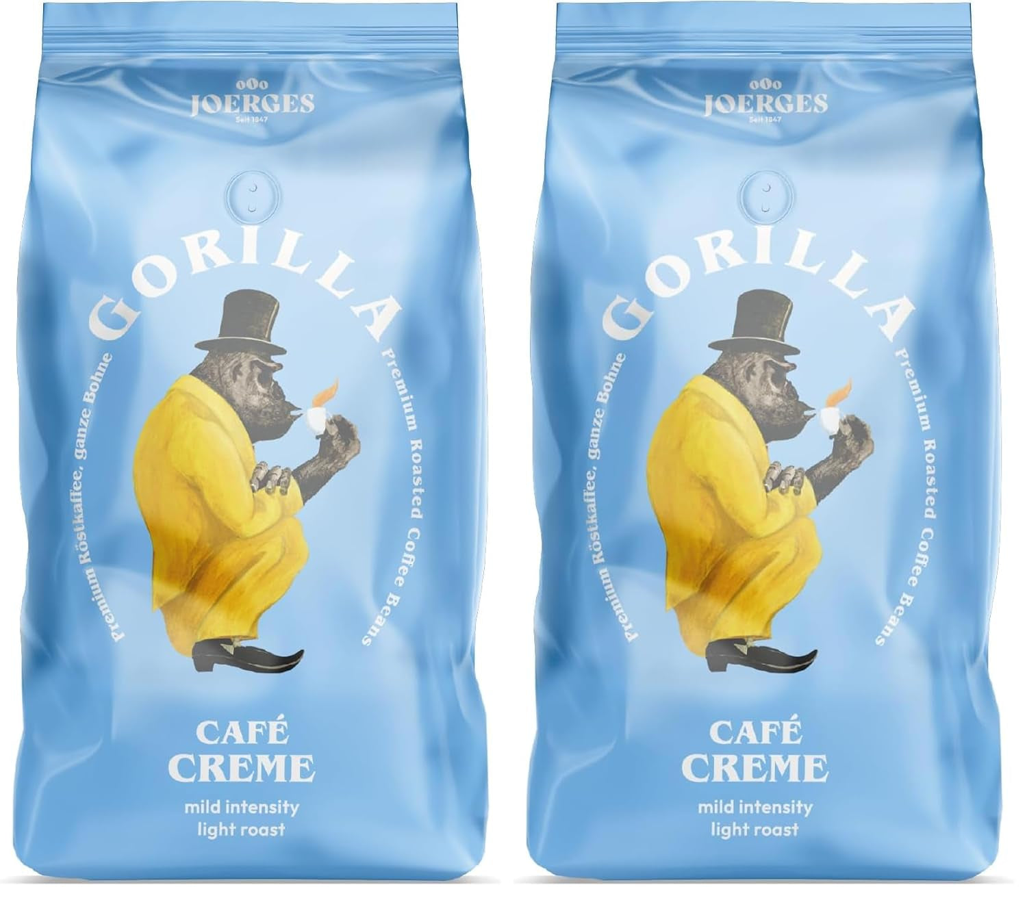 Crema Gorilla Café, 1 kg (paquete de 2)
