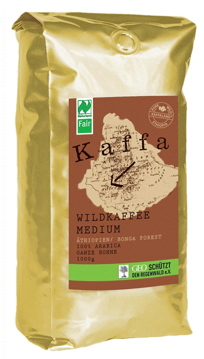 Café silvestre ecológico en grano mediano 1000 g