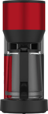 Cafetera espresso digital con filtro GRUNDIG KM8440, roja, 1000 W, 1,25 litros