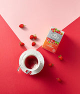Ahmad Tea - Fresa silvestre - Té de frutas y hierbas descafeinado - Fresa - Sabor a bolsitas de té envueltas individualmente selladas con 2 g de té por porción - 20 bolsitas de té con bandas