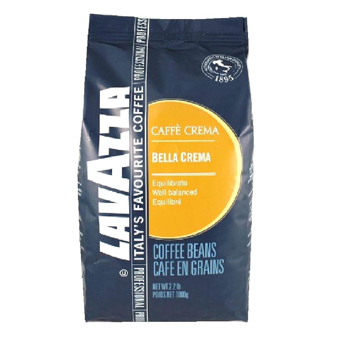 Lavazza Bella Crema Caffe Crema Espresso - 6 x 1kg de café en grano