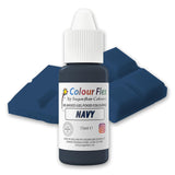 Sugarflair Colourflex Colorante alimentario a base de aceite, azul marino, colorante alimentario líquido altamente concentrado, colorante alimentario para crema de mantequilla, chocolate, masa, fondant, glaseado y más, 15 ml