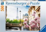Ravensburger Puzzle 12000366 - Primavera en París - Puzzle de 500 piezas para adultos y niños mayores de 12 años Puzzle Naty Shop Diseño antiguo