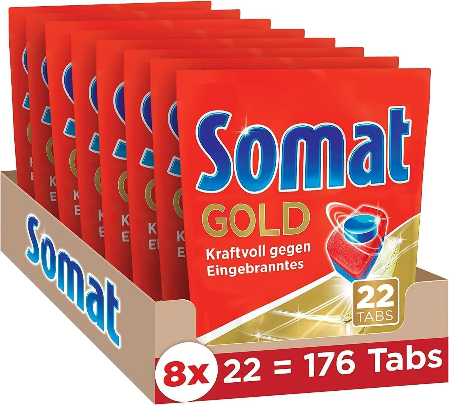 Somat Gold pastillas para lavavajillas (105 pastillas) Naty Shop Detergentes de Cocina 176 cápsulas -