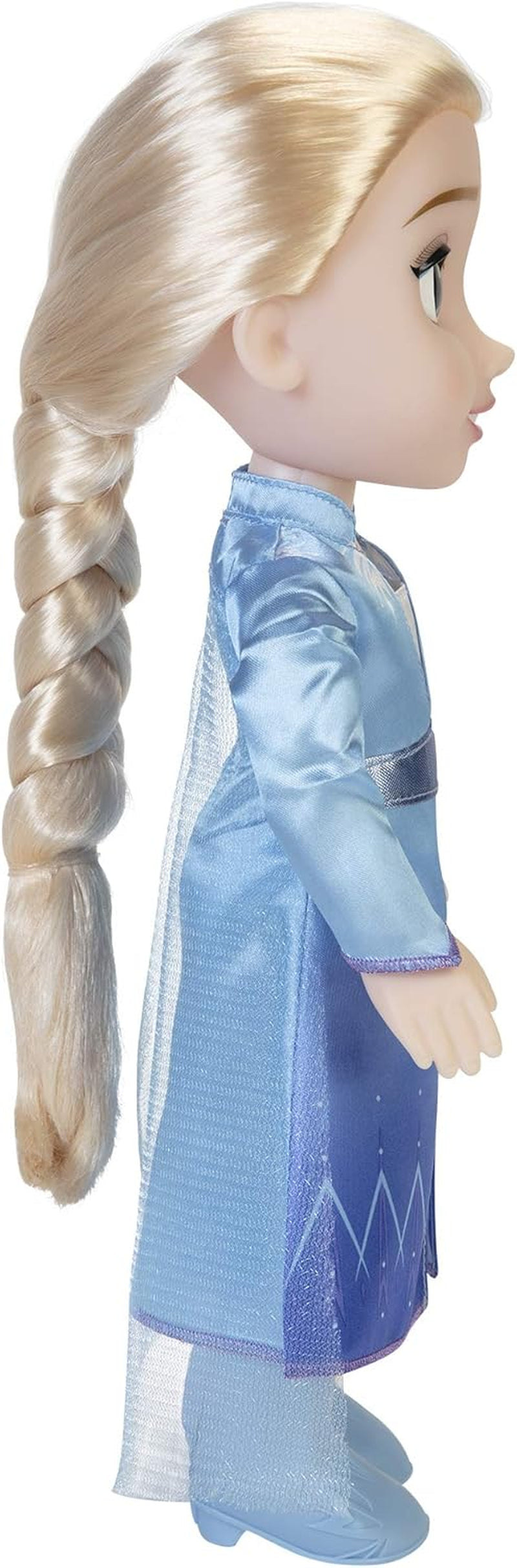 Muñeca de viaje Elsa de Frozen 2 de Disney, muñeca de 35 cm con vestido inspirado en una película de culto, botas y pelo largo trenzado para mayor diversión a la hora de jugar, para niñas a partir de 3 años