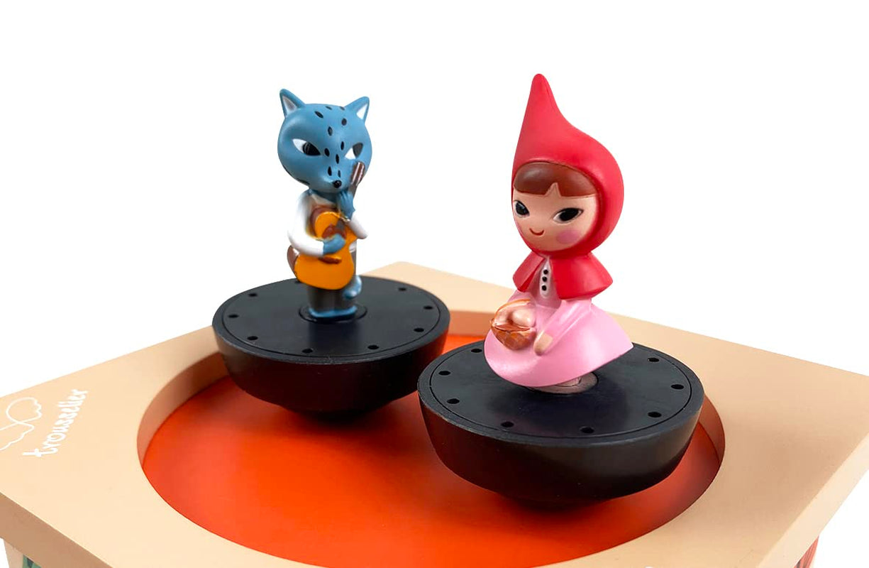 Trousselier - Caperucita Roja - Caja de música bailando - Caja de música - Ideal regalo de cumpleaños - 2 figuras desmontables - Fácil de manejar - Música primaveral de Vivaldi - Color Multicolor, S95095, Juguetes para bebés grandes Naty Shop