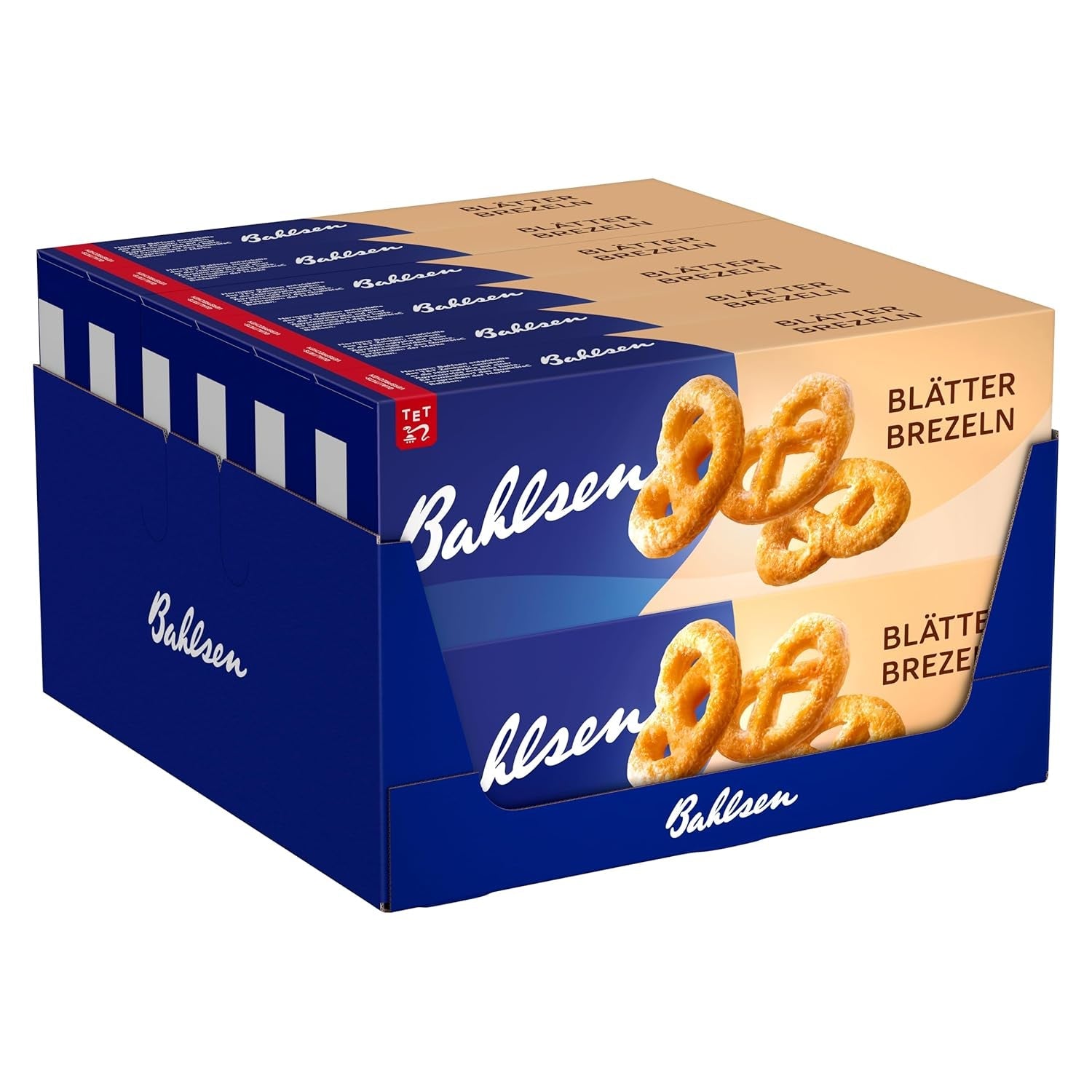 Hojaldre Bahlsen - Pack de 12 - Hojaldre caramelizado en forma de pretzel (12 x 100g)