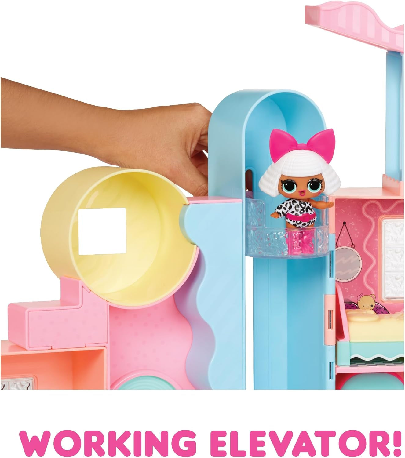 Jajaja ¡Sorpresa! Casa Mágica con Arena Squish y Muñeca Coleccionable Diva - Juego con Muñeca Coleccionable, Arena Squish, Sorpresas y Accesorios - Ideal para Niñas de 4 años en adelante