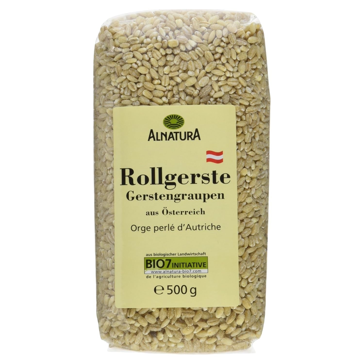 Cebada perlada orgánica, cebada perlada, 500g