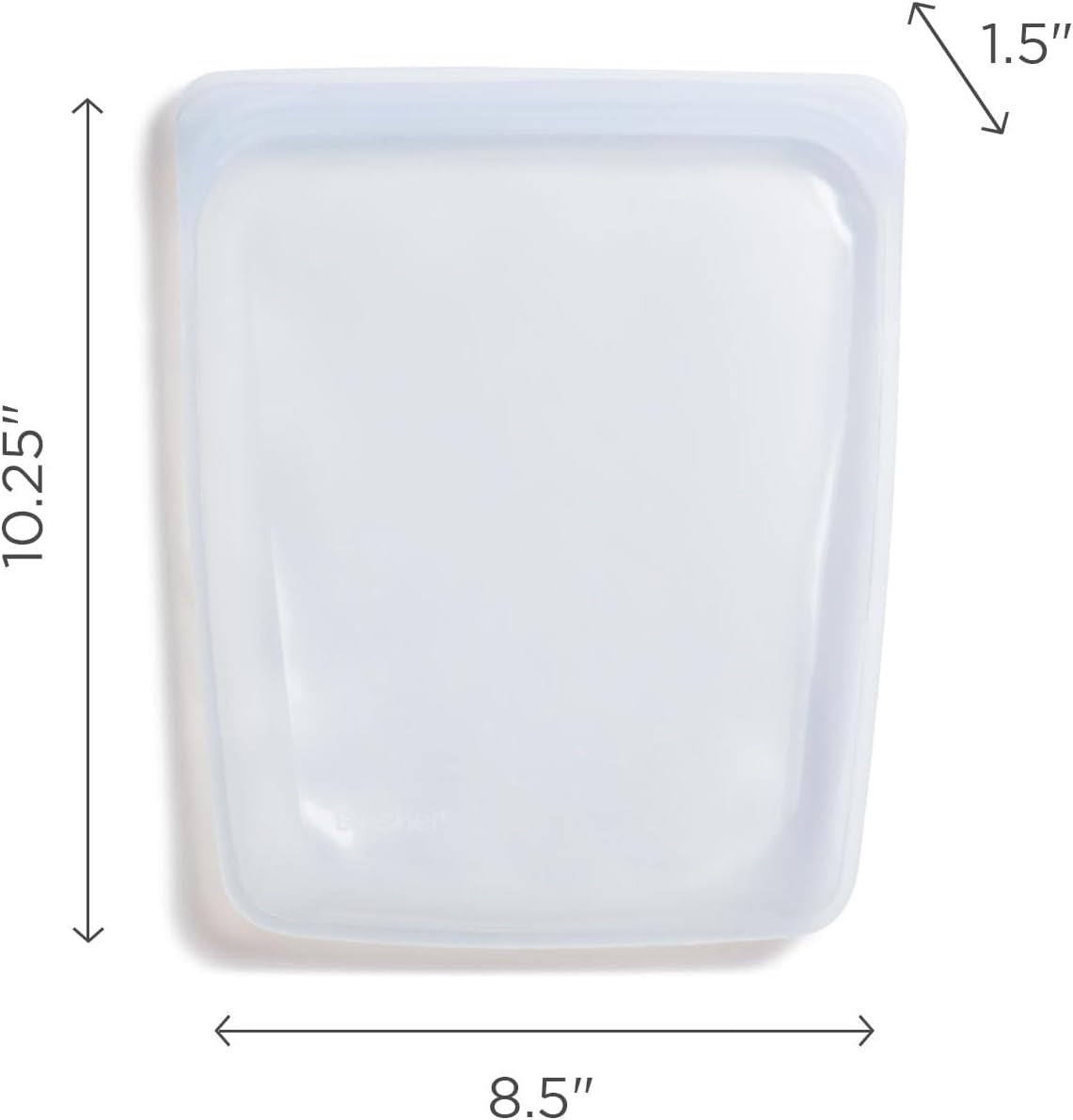 Stasher Bag Bolsa de comida reutilizable de silicona de primera calidad, medio galón, azul, duradera, apta para lavavajillas, congelador, bolsa de almuerzo ecológica, preparación de alimentos, 1893 ml, cajas de almacenamiento de alimentos Naty Shop