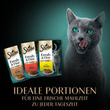 Sheba CATCARE Bolsa húmeda fresca y fina (carne) Trozos en salsa Adulto 50G Multipack Estándar