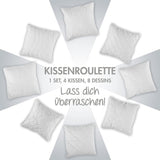 Traumnacht Cómoda almohada para ruleta, Juego de 4 almohadas, Con funda acolchada y relleno de espuma, 40 X 40 cm, Certificado Oeko-Tex, Fabricadas según el estándar de calidad alemán Naty Shop almohadas estándar