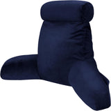 INFANZIA Almohada de lectura con reposabrazos, viscoelástica, soporte ergonómico para sofá y cama, azul marino