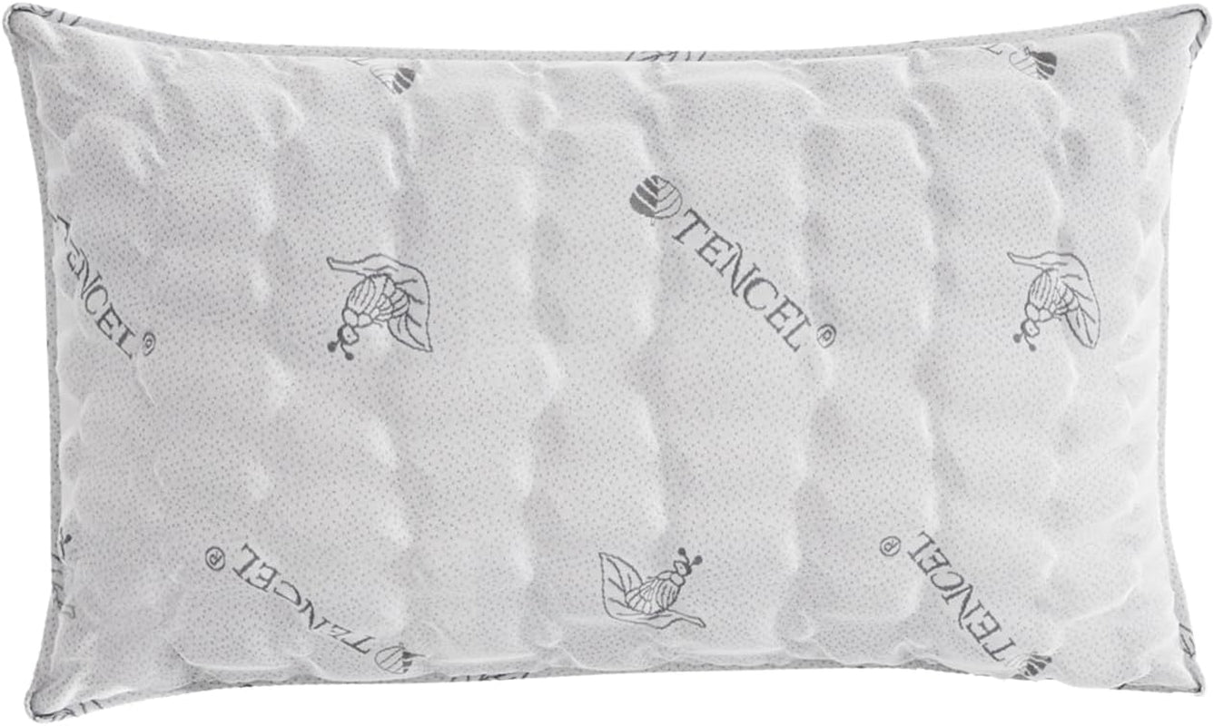 Ropa de cama italiana MB Home Italia, almohada, biocerámica, gris claro, 45 x 75 cm Naty Shop Almohadas estándar Tencel
