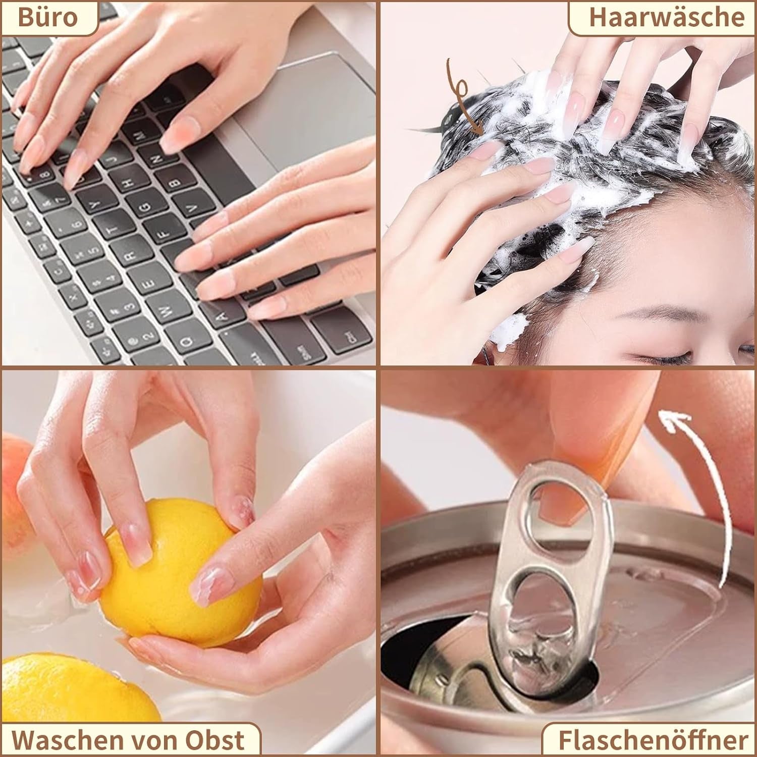 20 tabletas adhesivas para uñas de gelatina, almohadillas adhesivas transparentes y fuertes de doble cara, impermeables, reutilizables, para presionar en las uñas, juego de manicura DIY, accesorios para uñas