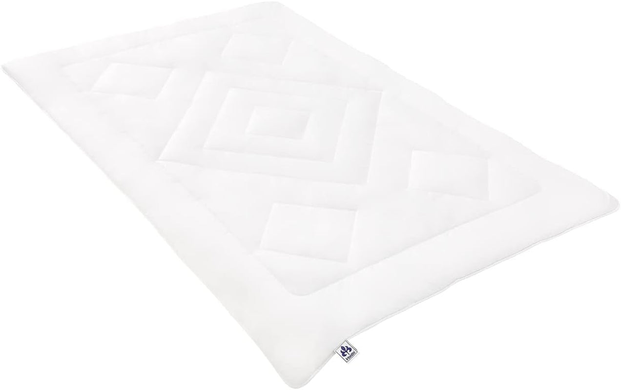 Irisette Noblesse Edredón para todas las estaciones - Hecho en Alemania - Funda nórdica de puro algodón, 135 x 200 cm, certificado Ã-ko-Tex Edredones y edredones Naty Shop Single 135 cm X 200 cm Mono