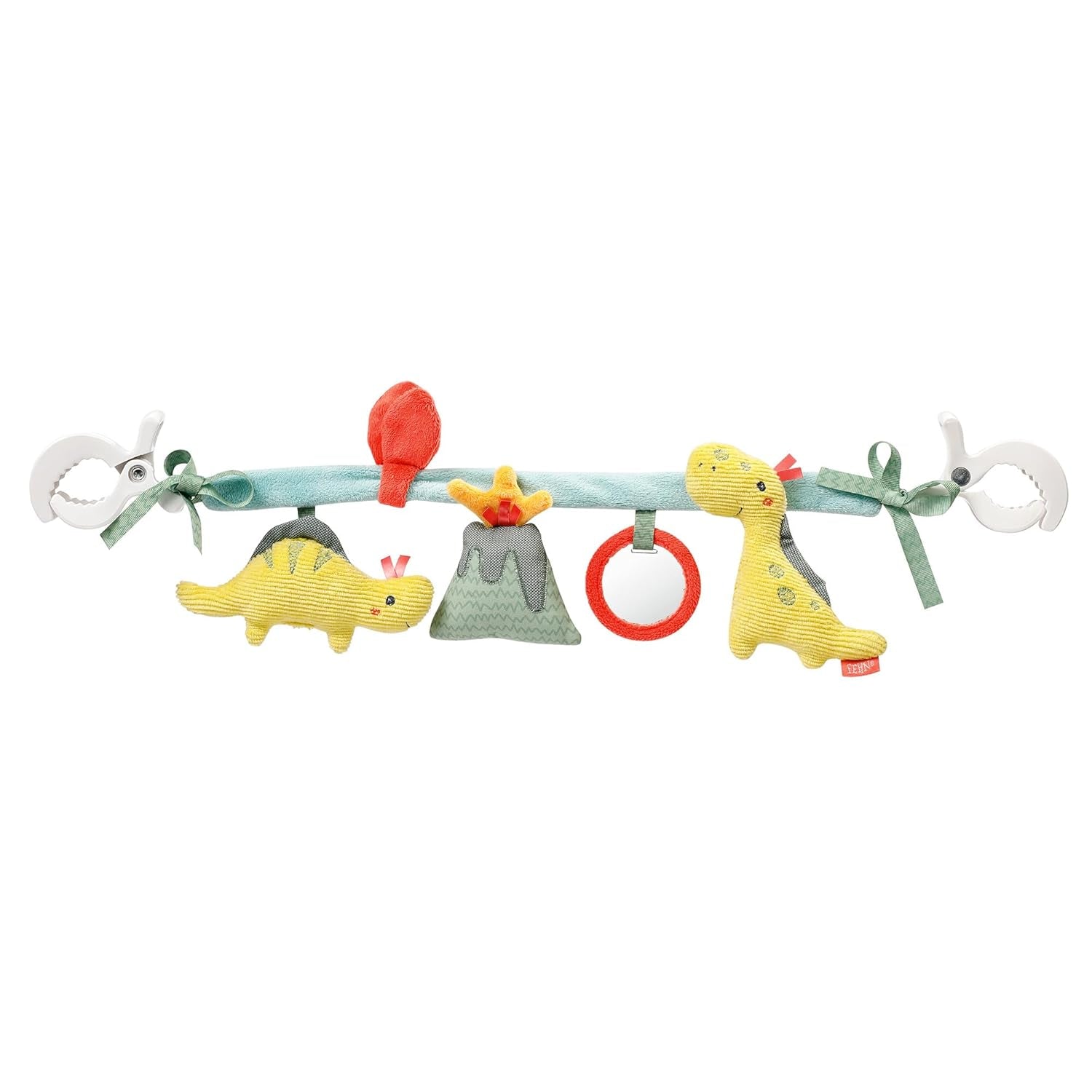 Fehn Cadena para móvil de bebé Panda Baby Mobile - Cadena para móvil de bebé con lindas figuras - Juguete colgante flexible para bebé - Cochecito de juguete para bebés y niños pequeños a partir de 0 meses Baby Toys Naty Shop Happy Dino
