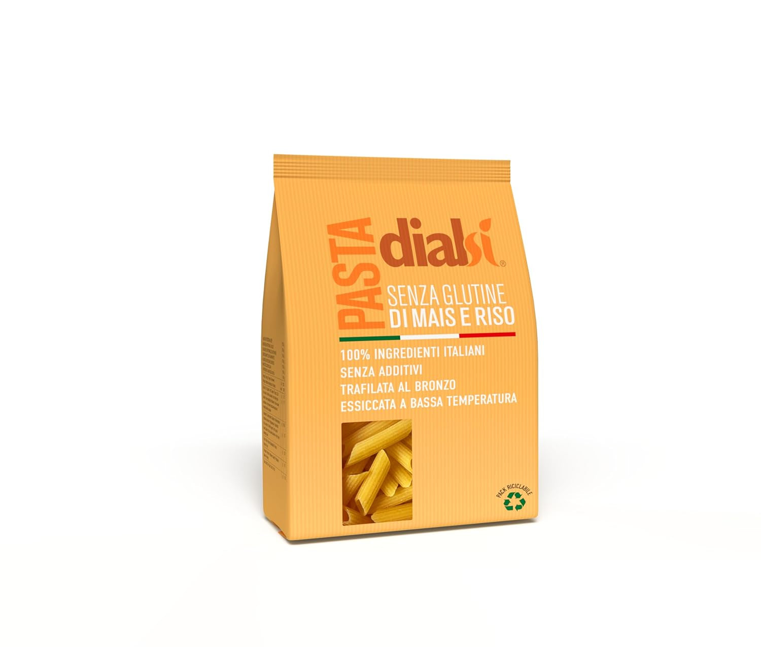 Pasta penne con maíz y arroz sin gluten, 400g