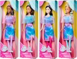 Simba Steffi Love Fantasy Princess, 4 colores surtidos, solo se envía un artículo, muñeca princesa con capa y rayas brillantes, 29 cm, edades 3+