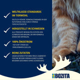 Bozita Mousse Ocean Mix - 12 x 85 g comida húmeda para gatos con atún, salmón o bacalao amarillo - sin cereales, sin azúcar y colorantes artificiales - con postbióticos para una flora intestinal saludable