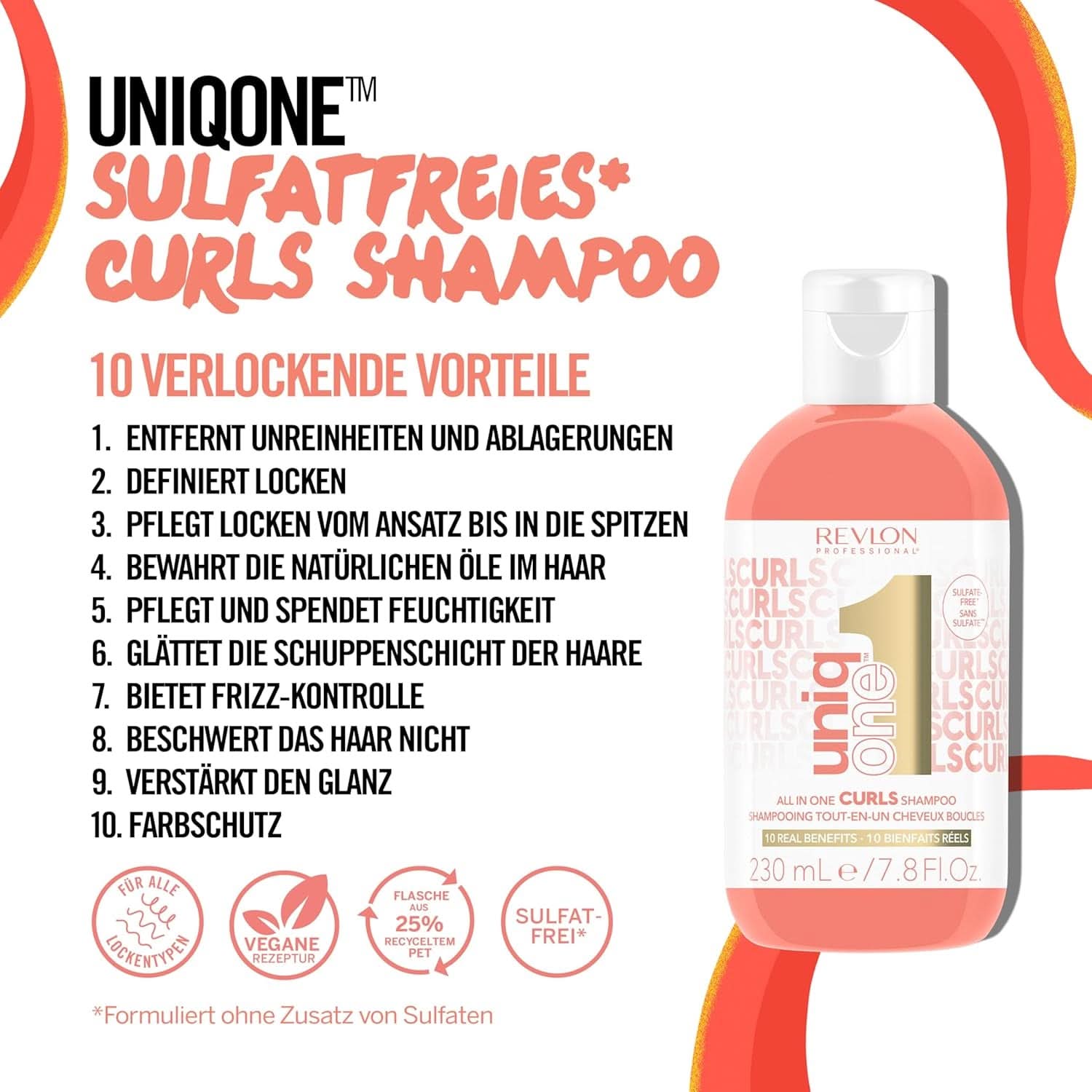 Revlon Professional UniqOne™ Tratamiento Todo En Uno Rizos 230ml Naty Shop Ducha y Baño