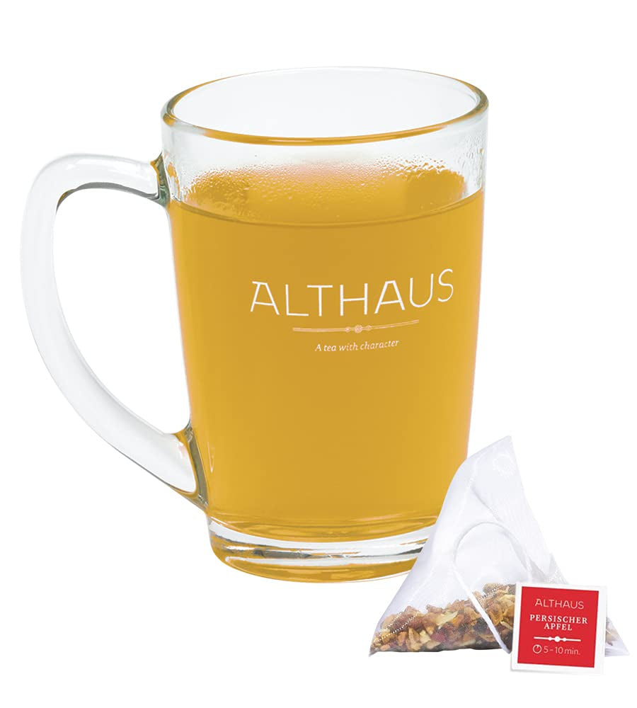 Althaus Tea MANZANA PERSA ⋅ Té de frutas en bolsitas piramidales PYRA PACK ⋅ Té de frutas aromatizado con sabor a manzana ⋅ 15 X 2.75G