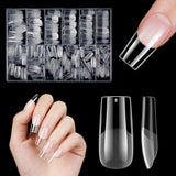 Uñas Artificiales Cortas 500 Piezas Puntas De Uñas De Gel Suave De Cobertura Completa Para Uñas De Gel 12 Tamaños Puntas De Uñas Prepulidas Para Uñas De Gel Uñas Artificiales Cortas Extensiones De Uñas De Ataúd Con Caja