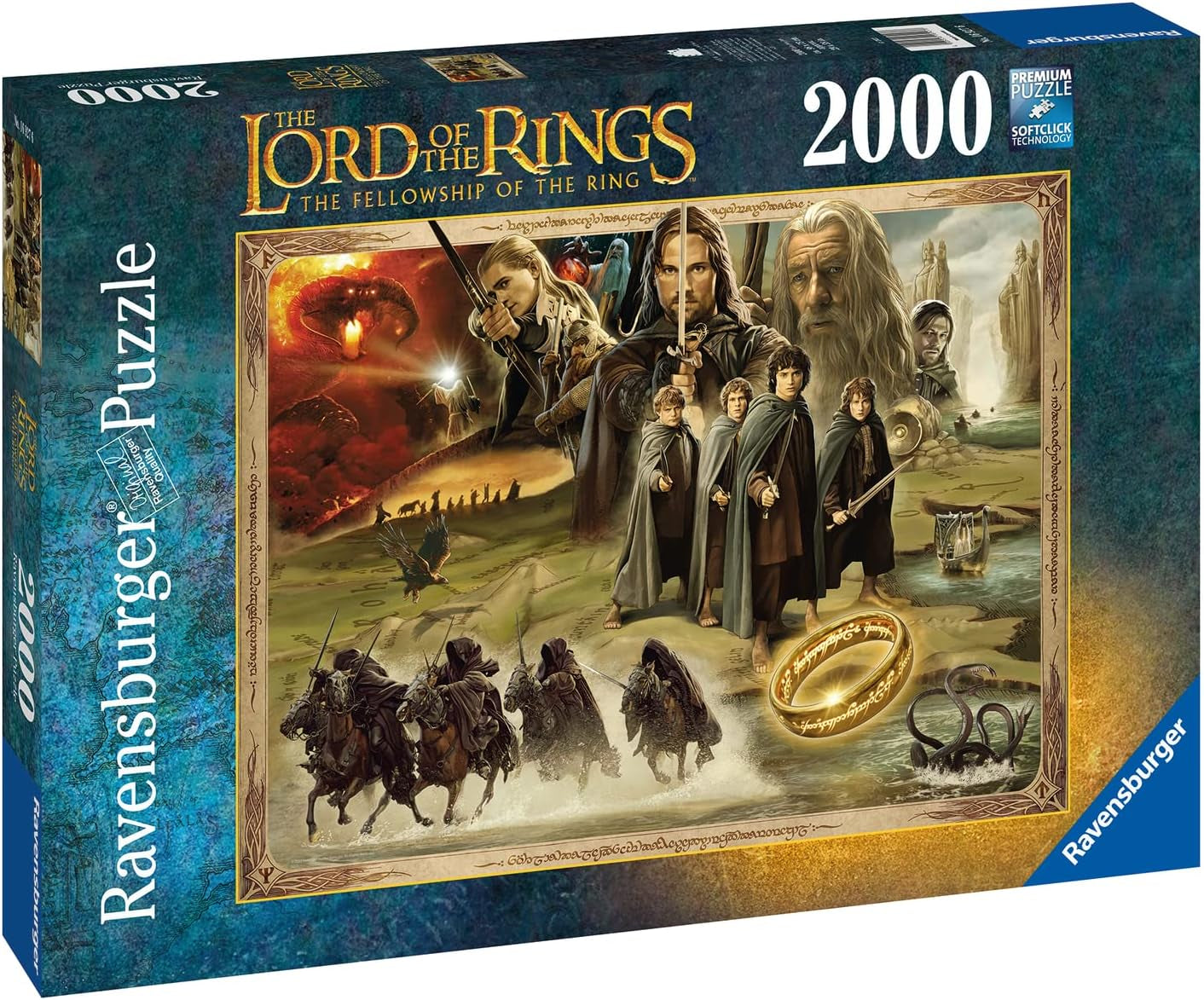 Ravensburger Puzzle 16927 - LOTR: La Comunidad del Anillo - El Señor de los Anillos Puzzle de 2000 piezas para adultos y niños mayores de 14 años Puzzle Naty Shop